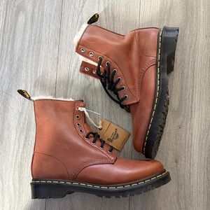 1460 Serena Faux Fur Lined Leather Boot (Women)